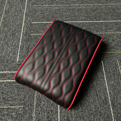 Automobilio centrinis porankis Pad Wave Siuvinėjimas PU Odinis Automobilio Porankis Kilimėlis Centrinė Konsolė Porankio Apsauginė Pagalvėlė Pakelkite Porankį