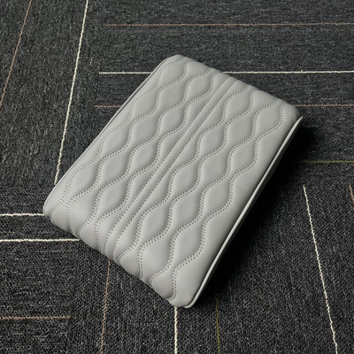 Automobilio centrinis porankis Pad Wave Siuvinėjimas PU Odinis Automobilio Porankis Kilimėlis Centrinė Konsolė Porankio Apsauginė Pagalvėlė Pakelkite Porankį