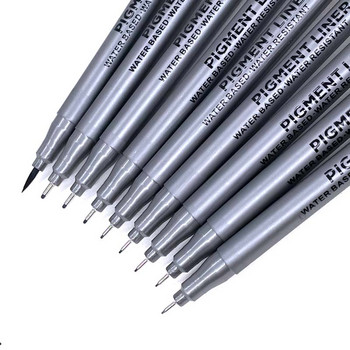 1 бр манга маркери химикалки игла художествена писалка пигментна линия бързосъхнеща водоустойчива скициране изкуство рисуване четка за рисуване училищни пособия
