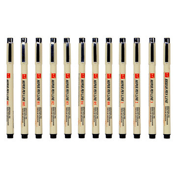 1 tk Manga markerid pliiatsid Nõel Art Pliiats Pigmentvooder Kiiresti kuivav veekindel joonistuskunst Joonistus Maalipintsel Koolitarbed