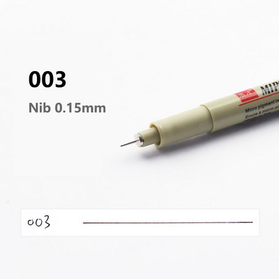 1 tk Manga markerid pliiatsid Nõel Art Pliiats Pigmentvooder Kiiresti kuivav veekindel joonistuskunst Joonistus Maalipintsel Koolitarbed