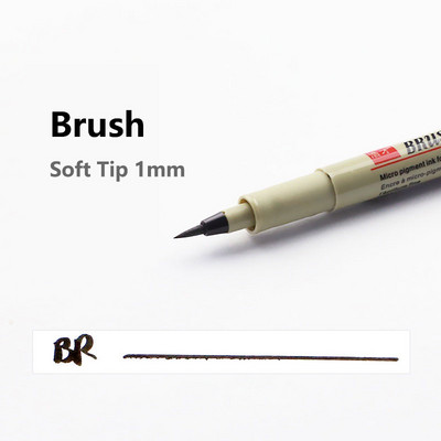 1 tk Manga markerid pliiatsid Nõel Art Pliiats Pigmentvooder Kiiresti kuivav veekindel joonistuskunst Joonistus Maalipintsel Koolitarbed