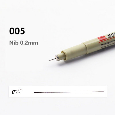 1 tk Manga markerid pliiatsid Nõel Art Pliiats Pigmentvooder Kiiresti kuivav veekindel joonistuskunst Joonistus Maalipintsel Koolitarbed