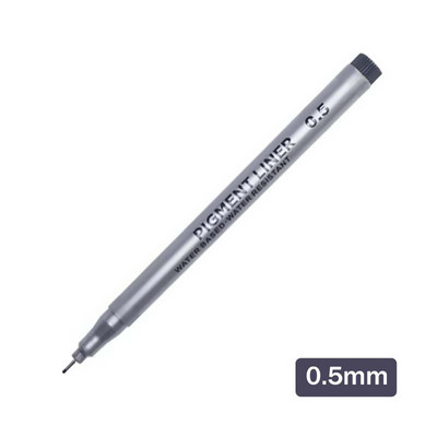 1 tk Manga markerid pliiatsid Nõel Art Pliiats Pigmentvooder Kiiresti kuivav veekindel joonistuskunst Joonistus Maalipintsel Koolitarbed