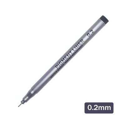 1 tk Manga markerid pliiatsid Nõel Art Pliiats Pigmentvooder Kiiresti kuivav veekindel joonistuskunst Joonistus Maalipintsel Koolitarbed