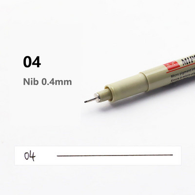 1 tk Manga markerid pliiatsid Nõel Art Pliiats Pigmentvooder Kiiresti kuivav veekindel joonistuskunst Joonistus Maalipintsel Koolitarbed