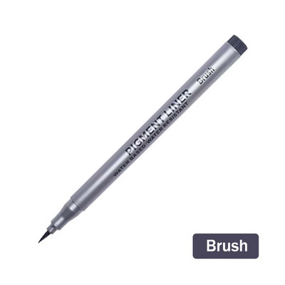 1 tk Manga markerid pliiatsid Nõel Art Pliiats Pigmentvooder Kiiresti kuivav veekindel joonistuskunst Joonistus Maalipintsel Koolitarbed