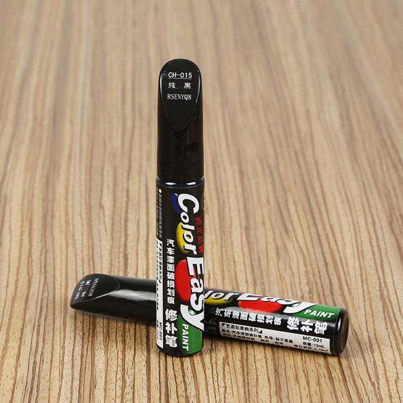 Vandeniui atsparūs automobilių dažymo rašikliai Automobilių dažymo rašiklių rinkinys Automobilių dažų paviršiaus taisymas, įbrėžimai taisymas, priežiūra, 4 mišrių spalvų dažų rašikliai