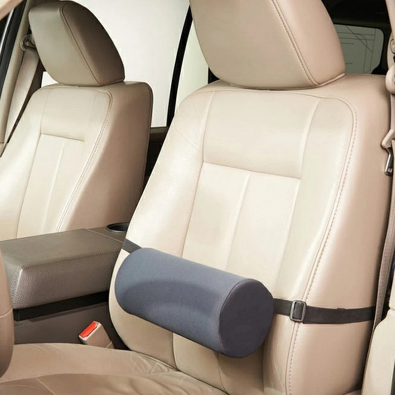 Nice Hot Roll Suport Lombar Perna Pentru Scaun Auto Cilindru Ofiice Scaun Protector Talie Perna Sofer Protector Spate Lombar 2021