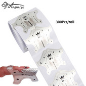 ANGNYA Nail Forms White Nail Art francia akril UV gél tippek hosszabbító matrica építő forma útmutató stencil manikűr eszközök
