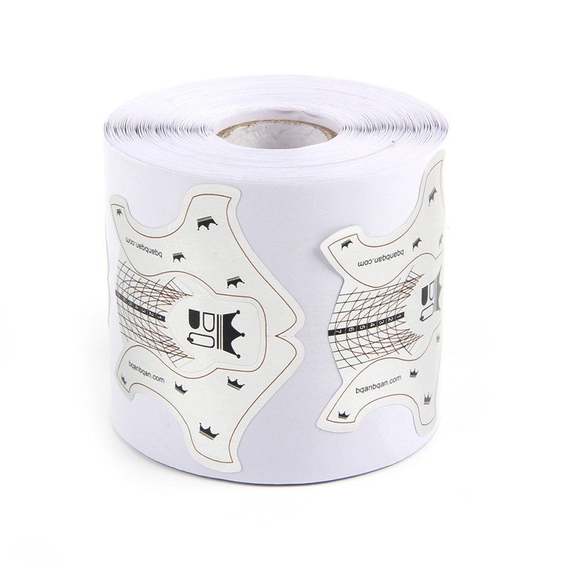 ANGNYA Nail Forms White Nail Art francia akril UV gél tippek hosszabbító matrica építő forma útmutató stencil manikűr eszközök