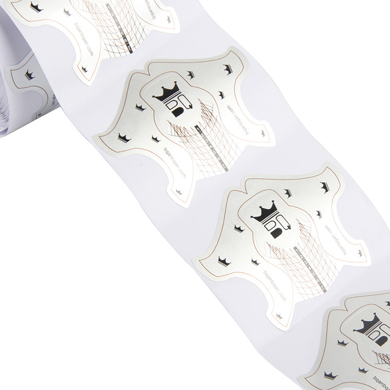 ANGNYA Nail Forms White Nail Art francia akril UV gél tippek hosszabbító matrica építő forma útmutató stencil manikűr eszközök