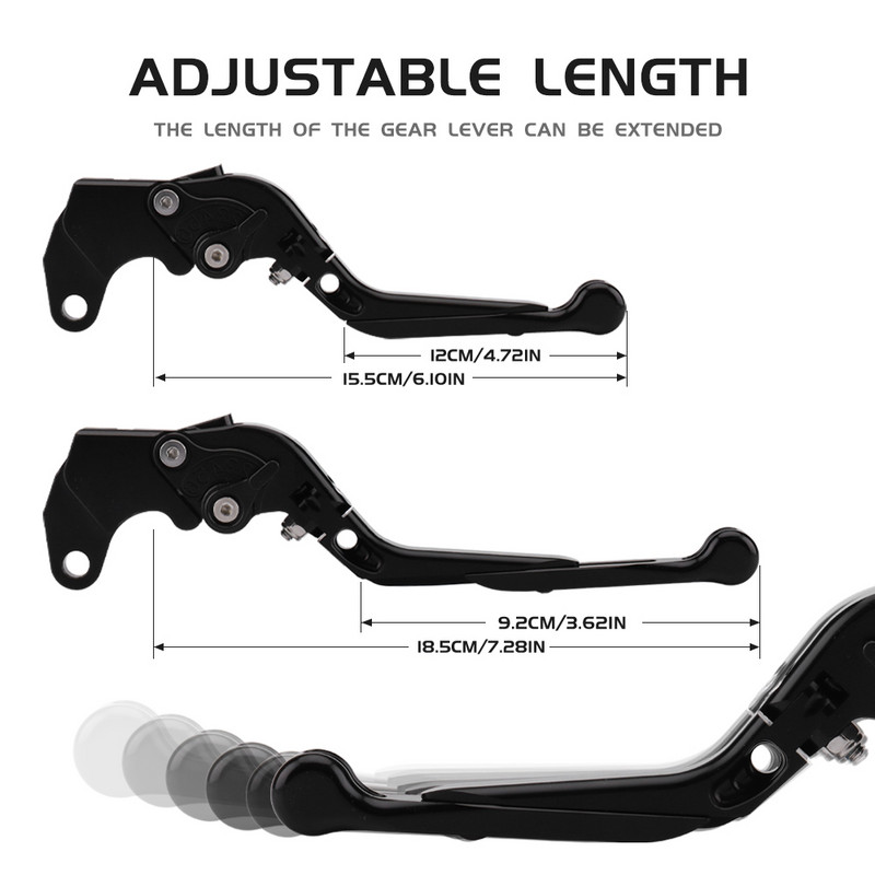 Pentru Suzuki GSX-S 1000 F/ABS GSX-S1000F 2015-2020 GSXR1000 2009-2021 GSXR600 GSXR750 2011-2021 Mâner de ambreiaj de frână pliabil