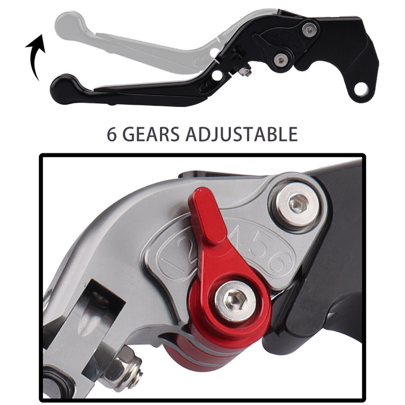 Pentru Suzuki GSX-S 1000 F/ABS GSX-S1000F 2015-2020 GSXR1000 2009-2021 GSXR600 GSXR750 2011-2021 Mâner de ambreiaj de frână pliabil