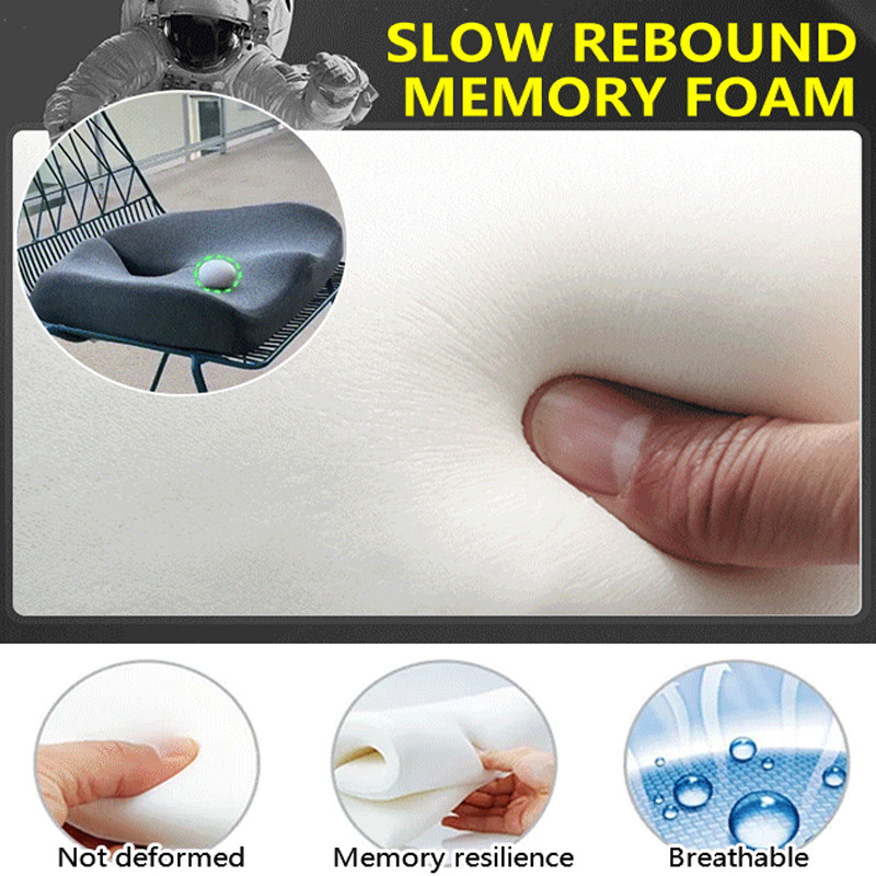 Pernă pentru scaun din spumă cu memorie Pernă ortopedică Coccix Pernă pentru scaun de birou Suport talie Pernă pentru spate Scaun auto Seturi de perne de masaj pentru șold