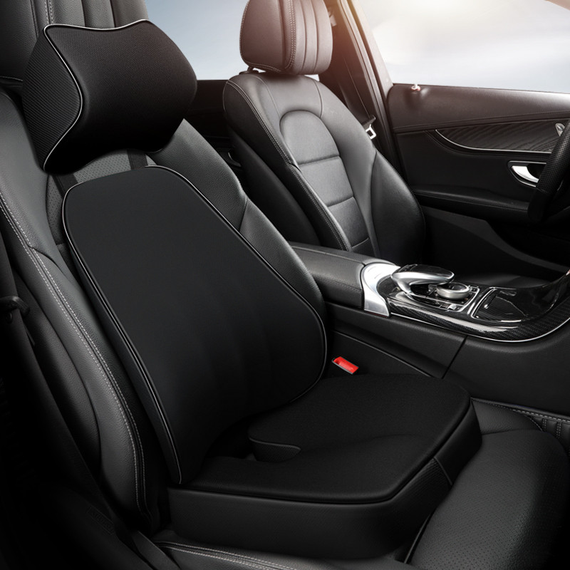 Scaun auto Pernă anti-alunecare Tetiera din spumă cu memorie Pernă pentru gât Scaun de birou Suport lombar Pernă pentru coccis din spate Accesorii de interior