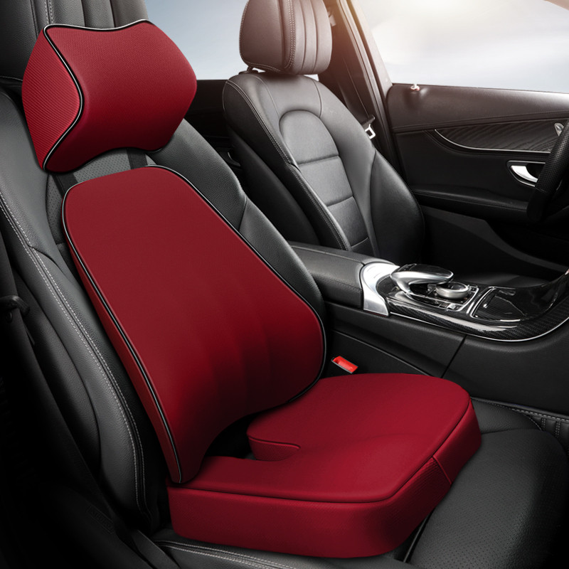 Scaun auto Pernă anti-alunecare Tetiera din spumă cu memorie Pernă pentru gât Scaun de birou Suport lombar Pernă pentru coccis din spate Accesorii de interior