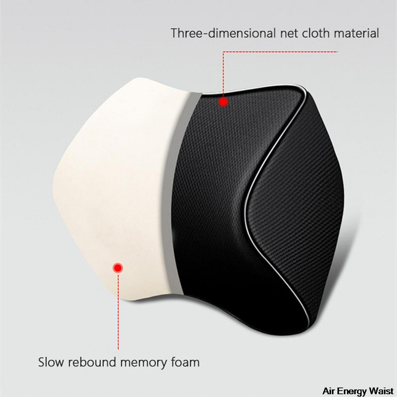 Scaun auto Pernă anti-alunecare Tetiera din spumă cu memorie Pernă pentru gât Scaun de birou Suport lombar Pernă pentru coccis din spate Accesorii de interior