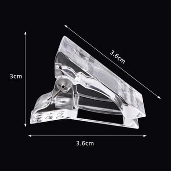 Професионални щипки за нокти Акрилни форми за удължаване на ноктите Бързо изграждане на връхчета за нокти Щипки UV гел форма за маникюр аксесоари за нокти