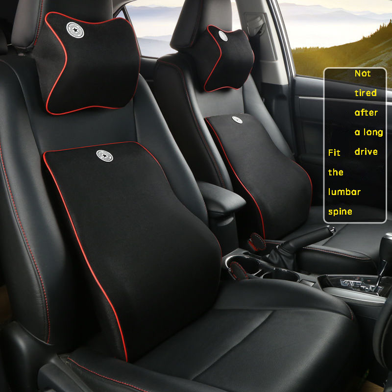 Pernă pentru tetiera mașină Suport lombar cu memorie pentru gât Bumbac Respirabil Tetiera automată Pernă pentru tetiera Pernă pentru scaun