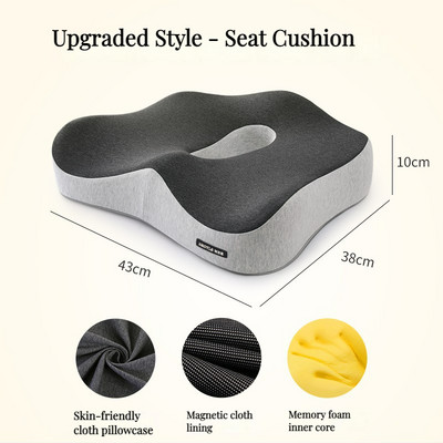 Atminties putplasčio biuro kėdės pagalvėlė automobilio sėdynės atrama juosmens pagalvė Masažuojanti juosmens ortopedinė pagalvė sėdmenų uodegikaulio pagalvėlė nugaros pagalvėlės