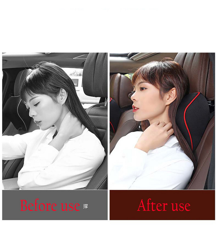 Pernă pentru tetieră pentru gât auto Suport scaun auto Bumbac cu memorie Accesorii pentru automobile Pernă scaun auto Suport cap Protector pentru gât