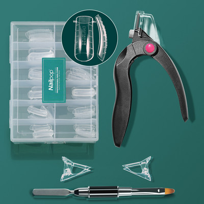 NAILPOP 120 buc. Unelte de artă pentru forme de unghii pentru gel UV Forme de extensie de construcție rapidă Mucegai pentru unghii acrilice Instrumente pentru unghii ușor de găsit