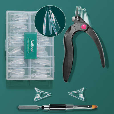 NAILPOP 120 buc. Unelte de artă pentru forme de unghii pentru gel UV Forme de extensie de construcție rapidă Mucegai pentru unghii acrilice Instrumente pentru unghii ușor de găsit