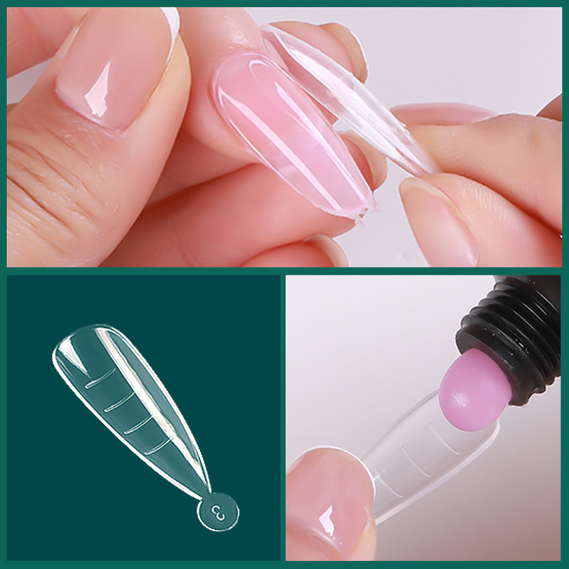 NAILPOP 120 buc. Unelte de artă pentru forme de unghii pentru gel UV Forme de extensie de construcție rapidă Mucegai pentru unghii acrilice Instrumente pentru unghii ușor de găsit