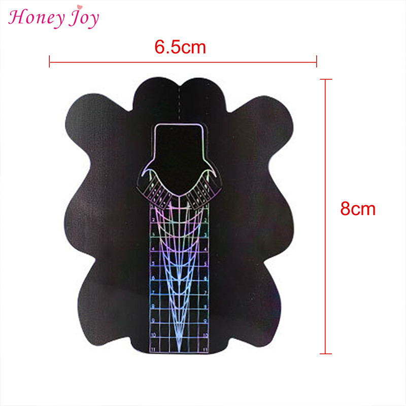 50/100 buc. Autocolante pentru forma de unghii Stiletto Pro, acrilic, gel UV, sfaturi de extensie, autocolant pentru constructor, ghid de formă, șablon, instrumente de manichiură