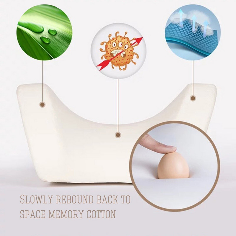 Scaun auto din bumbac reglabil cu memorie Tetiera pentru gât Pernă de protecție Pernă Accesorii auto