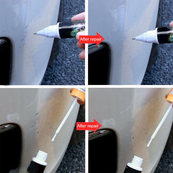 6-цветна химикалка за ремонт на боядисване на автомобили Ремонтна писалка за ремонт на боя Червено черно бяло сребристо сиво писалка за докосване на боя Автомобилна кола Превозно средство