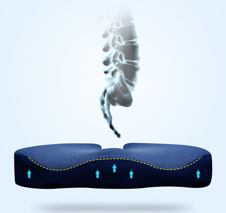 Ortopedinė pagalvė sėdimoji padėklas Automobilinė pagalvė sėdynės pagalvėlė nuo išialgijos sėdėjimo pagalvėlė Atminties putplasčio apsauga nuo uodegos slankstelių