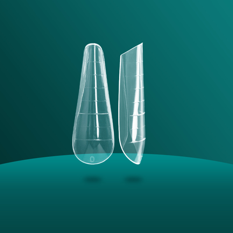 FILI 144/120 buc. Forme duble clare pentru unghii Poli UV Sistem de gel pentru unghii, reutilizabil DIY, matriță de extensie pentru unghii, forma superioară a unghiilor de construcție rapidă