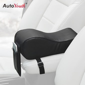 AUTOYOUTH din piele PU pentru cotieră auto din spumă cu memorie Huse universale pentru cotiere auto cu buzunar pentru telefon pentru VW/BMW/AUDI/Honda