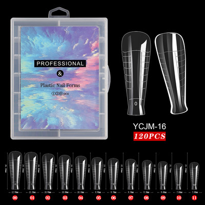 Forme de unghii multiple Forme de lac cu gel de construcție rapidă pentru extinderea vârfului Acrilic sculptat Nail Art DIY Manichiură Instrumente Echipament