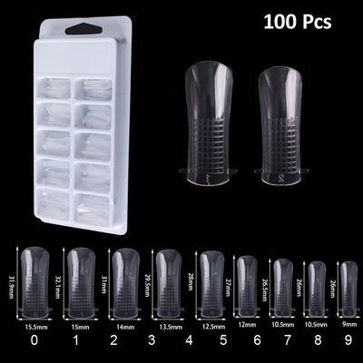 Forme de unghii multiple Forme de lac cu gel de construcție rapidă pentru extinderea vârfului Acrilic sculptat Nail Art DIY Manichiură Instrumente Echipament