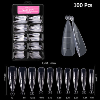 Forme de unghii multiple Forme de lac cu gel de construcție rapidă pentru extinderea vârfului Acrilic sculptat Nail Art DIY Manichiură Instrumente Echipament