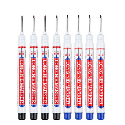 8 бр./компл. 20 мм дълбоки дупки Маркери с дълга глава с писец за метална перфорираща писалка Водоустойчива декорация за дървообработване на баня Многофункционална