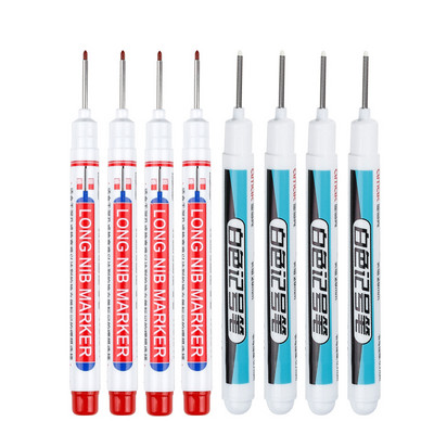 8 бр./компл. 20 мм дълбоки дупки Маркери с дълга глава с писец за метална перфорираща писалка Водоустойчива декорация за дървообработване на баня Многофункционална