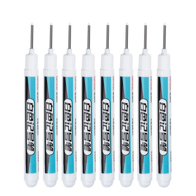 8 бр./компл. 20 мм дълбоки дупки Маркери с дълга глава с писец за метална перфорираща писалка Водоустойчива декорация за дървообработване на баня Многофункционална