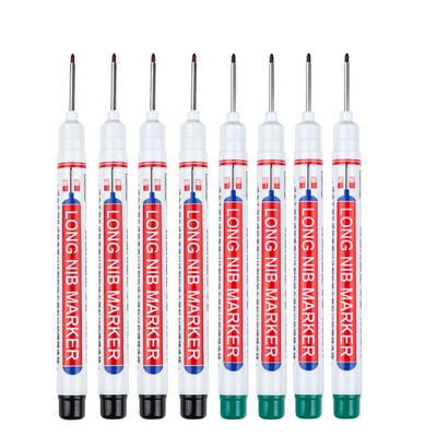 8 бр./компл. 20 мм дълбоки дупки Маркери с дълга глава с писец за метална перфорираща писалка Водоустойчива декорация за дървообработване на баня Многофункционална