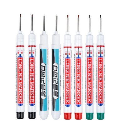 8 бр./компл. 20 мм дълбоки дупки Маркери с дълга глава с писец за метална перфорираща писалка Водоустойчива декорация за дървообработване на баня Многофункционална