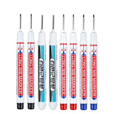 8 бр./компл. 20 мм дълбоки дупки Маркери с дълга глава с писец за метална перфорираща писалка Водоустойчива декорация за дървообработване на баня Многофункционална