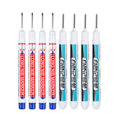 8 бр./компл. 20 мм дълбоки дупки Маркери с дълга глава с писец за метална перфорираща писалка Водоустойчива декорация за дървообработване на баня Многофункционална