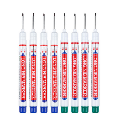 8 бр./компл. 20 мм дълбоки дупки Маркери с дълга глава с писец за метална перфорираща писалка Водоустойчива декорация за дървообработване на баня Многофункционална