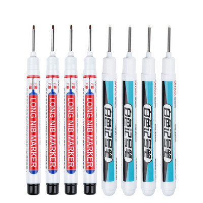 8 бр./компл. 20 мм дълбоки дупки Маркери с дълга глава с писец за метална перфорираща писалка Водоустойчива декорация за дървообработване на баня Многофункционална