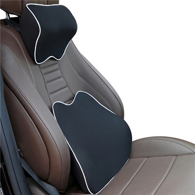 Pernă pentru mașină Pernă pentru gât Pernă pentru scaunul pentru mașină Suport lombar pentru perna pentru scaun de birou Auto Universal 3d Memory Foam