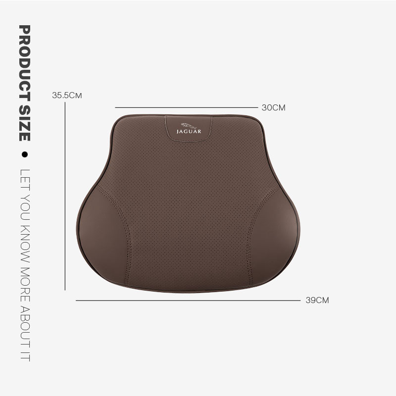 Pernă de pernă lombară pentru scaunul de mașină Instrument de pernă de sprijin anti-oboseală pentru Jaguar XSF XF XE XJ XK XEL XFL XJL XJ6 XJS XKR XFR