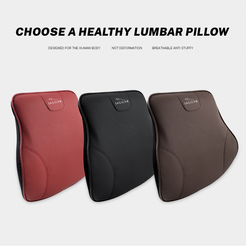 Pernă de pernă lombară pentru scaunul de mașină Instrument de pernă de sprijin anti-oboseală pentru Jaguar XSF XF XE XJ XK XEL XFL XJL XJ6 XJS XKR XFR